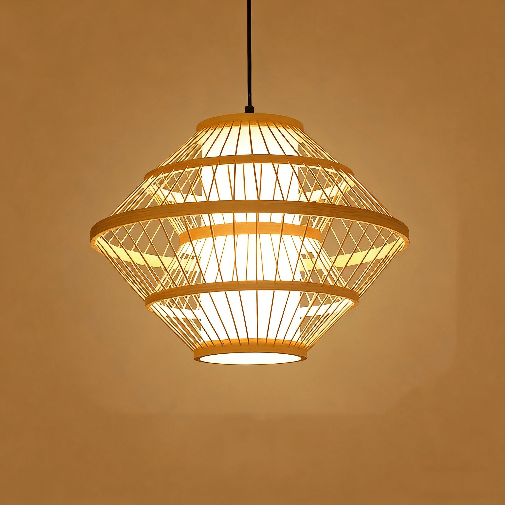 Triple UFO-Shaped Pendant Light