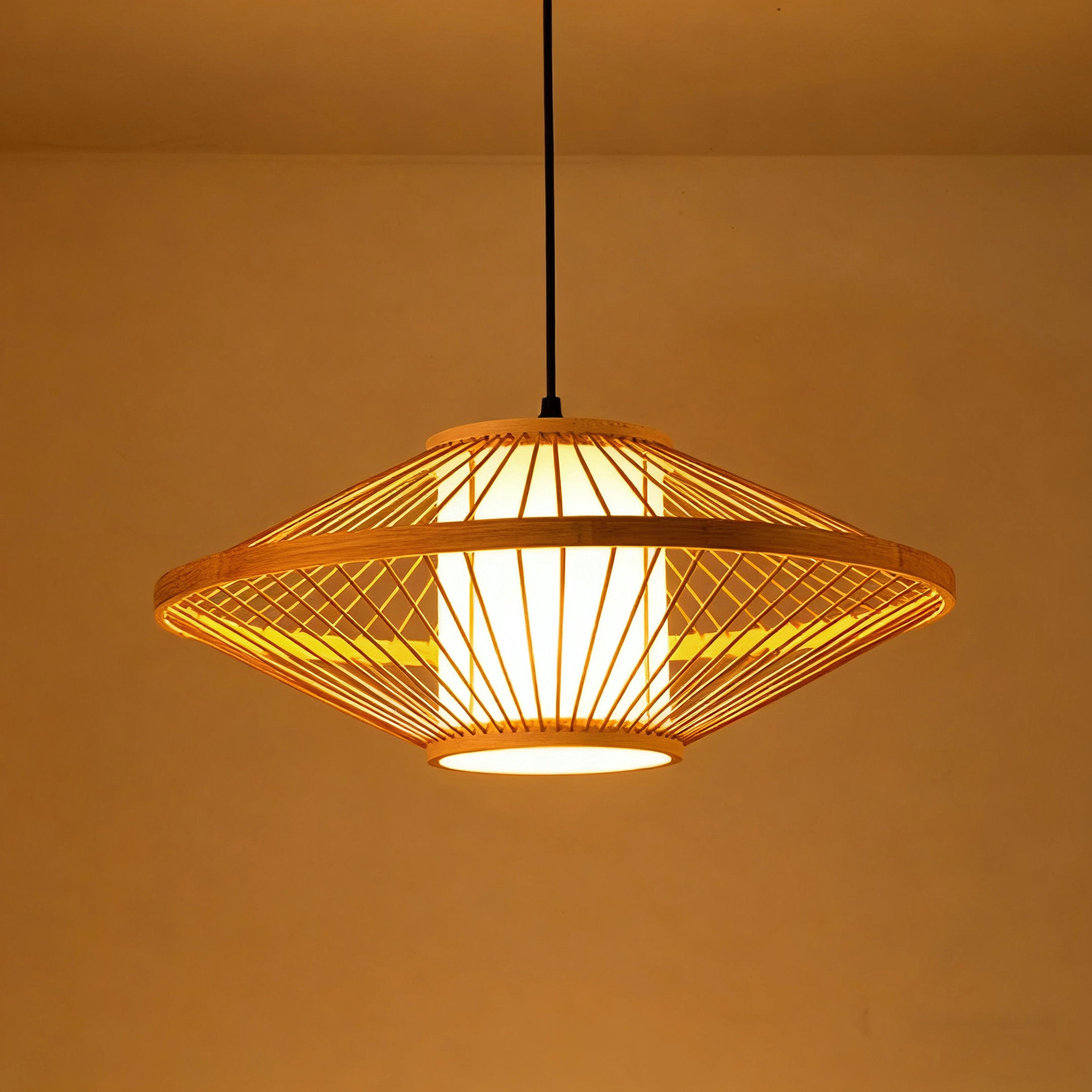 UFO-Shaped Pendant Light