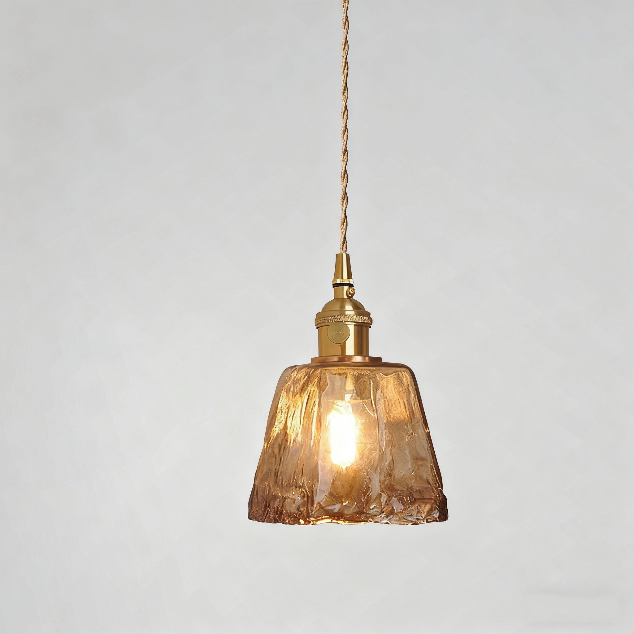 Yellow Trapezoid Pendant Light