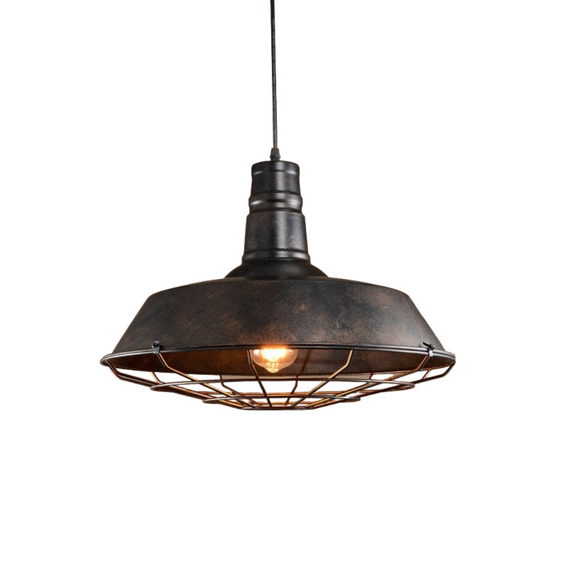 Antique Brass Industrial Pendant Light, Style A