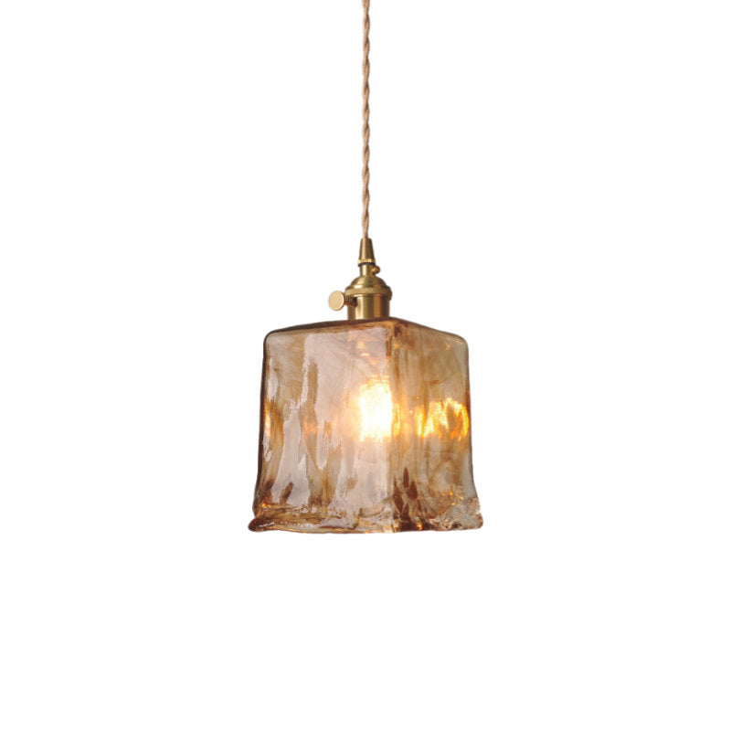 Yellow Ice Cube Pendant Light