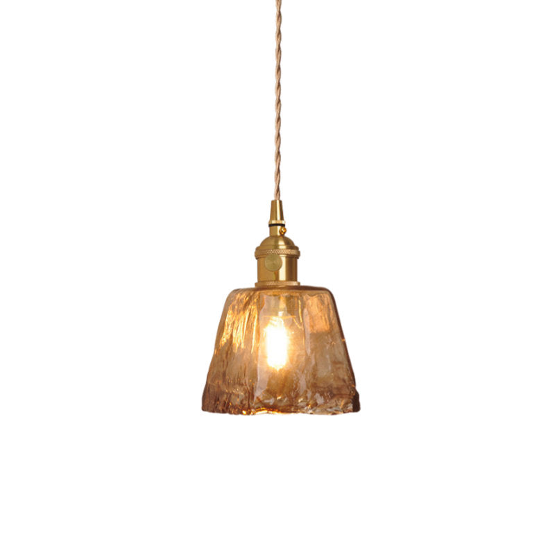 Yellow Trapezoid Pendant Light