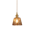 Yellow Trapezoid Pendant Light