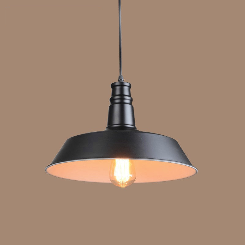 Black Industrial Pendant Light, Style B