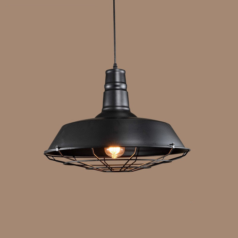 Black Industrial Pendant Light, Style A