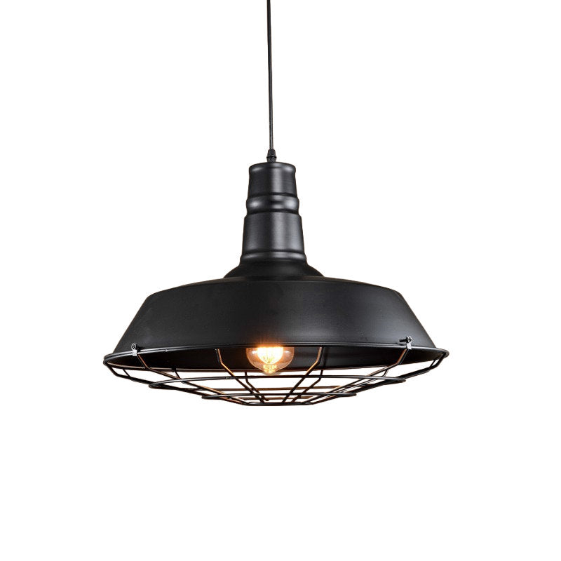 Black Industrial Pendant Light, Style A