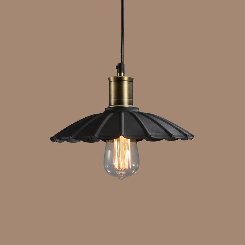 Black Industrial Pendant Light, Style D