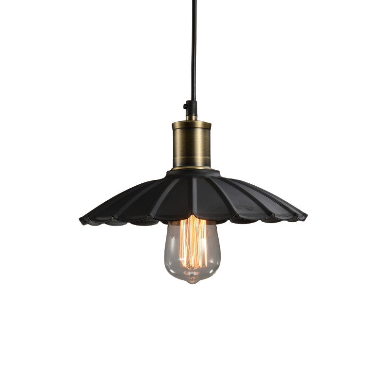 Black Industrial Pendant Light, Style D