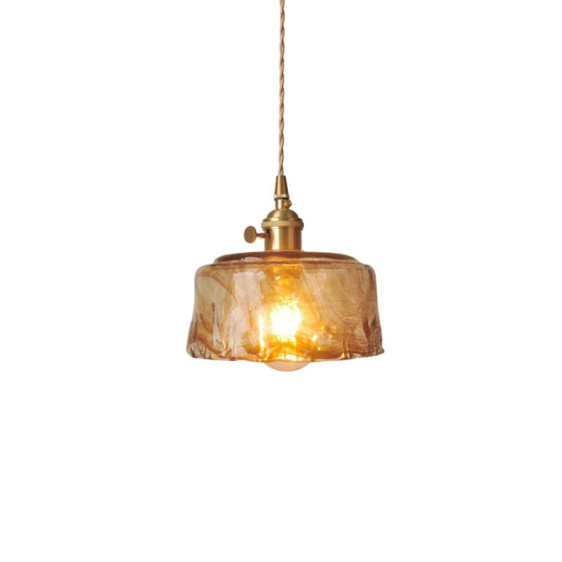 Yellow Cylinder Pendant Light