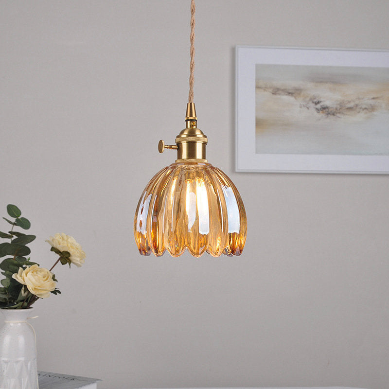 Yellow Flower Pendant Light