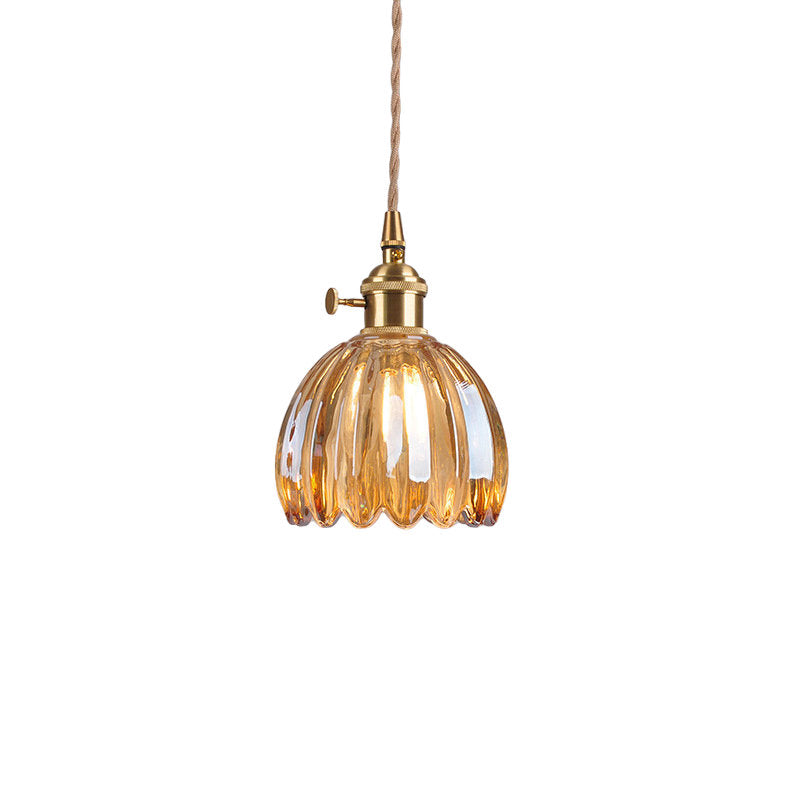 Yellow Flower Pendant Light