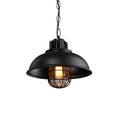 Black Industrial Pendant Light, Style E