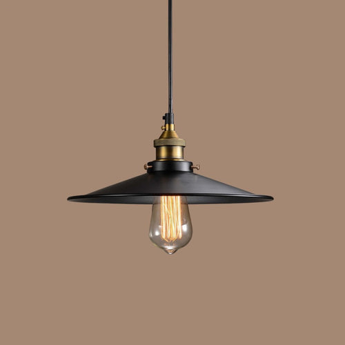 Black Industrial Pendant Light, Style C